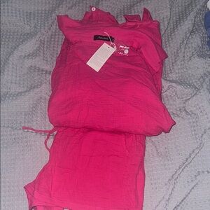 Vibrant Pink Swim Coverup Eye-Catching and Stylish